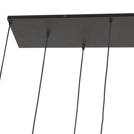 Steinhauer Hanglamp reflexion L 140 cm B 25 cm 9 lichts 3797 messing