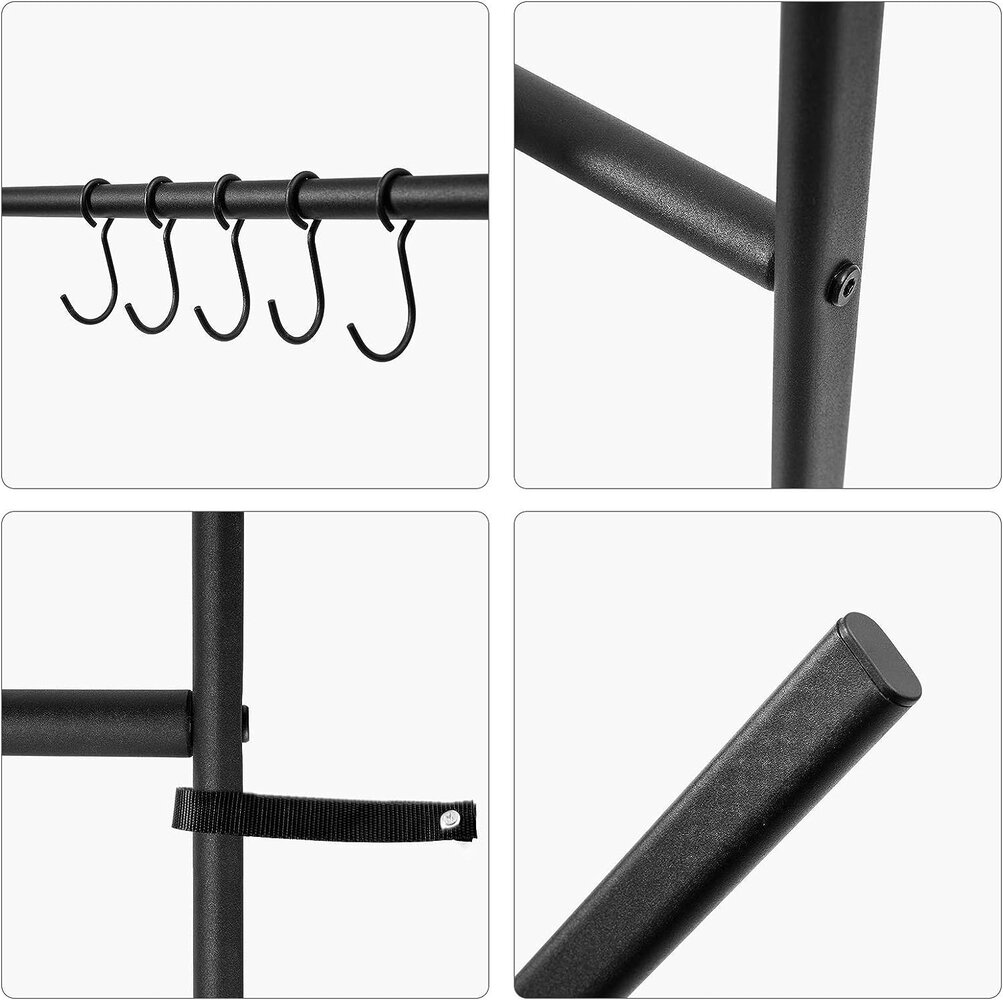 Ylumen Decoratieve ladder Tess H 177 cm zwart