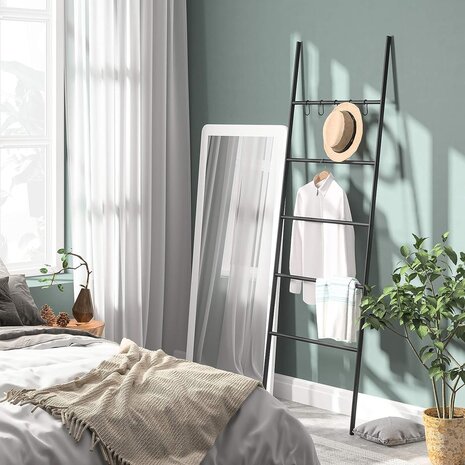 Ylumen Decoratieve ladder Tess H 177 cm zwart