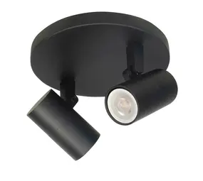 Highlight Spot Picollo 2 lichts Ø 15 cm incl mini GU10 zwart Highlight Spot Picollo 2 lichts Ø 15 cm incl mini GU10 zwart