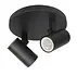 Spot Picollo 2 lichts Ø 15 cm incl mini GU10 zwart
