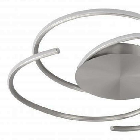 Highlight Plafondlamp Reverso Ø 48 cm mat chroom Highlight Plafondlamp Reverso Ø 48 cm mat chroom