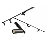 Freelight Railsysteem Freetrack set 480 cm + 5 cilinder spots zwart