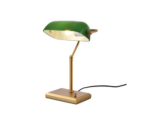 Artdelight Tafellamp Stanford H 37 cm goud groen Artdelight Tafellamp Stanford H 37 cm goud groen