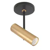 Highlight Spot Trend 1 lichts incl mini GU10 zwart goud