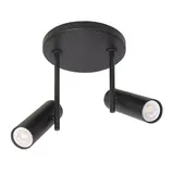 Highlight Spot Trend 2 lichts Ø 15 cm incl mini GU10 zwart Highlight Spot Trend 2 lichts Ø 15 cm incl mini GU10 zwart