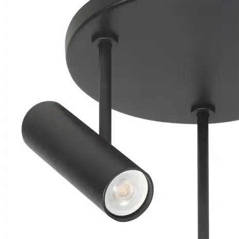 Highlight Spot Trend 3 lichts Ø 20 cm incl mini GU10 zwart