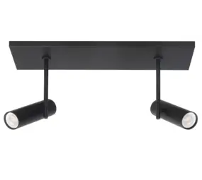 Highlight Spot Trend 2 lichts L 40 cm incl mini GU10 zwart Highlight Spot Trend 2 lichts L 40 cm incl mini GU10 zwart