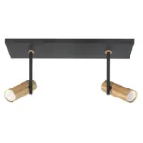 Highlight Spot Trend 2 lichts L 40 cm incl mini GU10 zwart goud