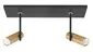 Spot Trend 2 lichts L 40 cm incl mini GU10 zwart goud Spot Trend 2 lichts L 40 cm incl mini GU10 zwart goud