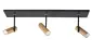 Spot Trend 3 lichts L 65 cm incl mini GU10 zwart goud Spot Trend 3 lichts L 65 cm incl mini GU10 zwart goud