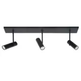 Highlight Spot Trend 3 lichts L 65 cm incl mini GU10 zwart