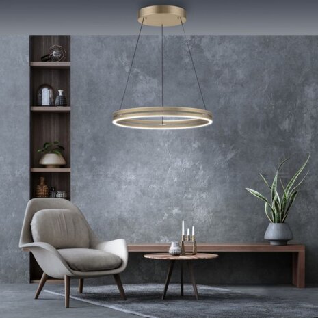 Neuhaus PURE Hanglamp E-Loop e-Lift Ø 70 cm mat goud Neuhaus PURE Hanglamp E-Loop e-Lift Ø 70 cm mat goud