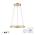 Hanglamp E-Loop e-Lift Ø 70 cm mat goud Hanglamp E-Loop e-Lift Ø 70 cm mat goud