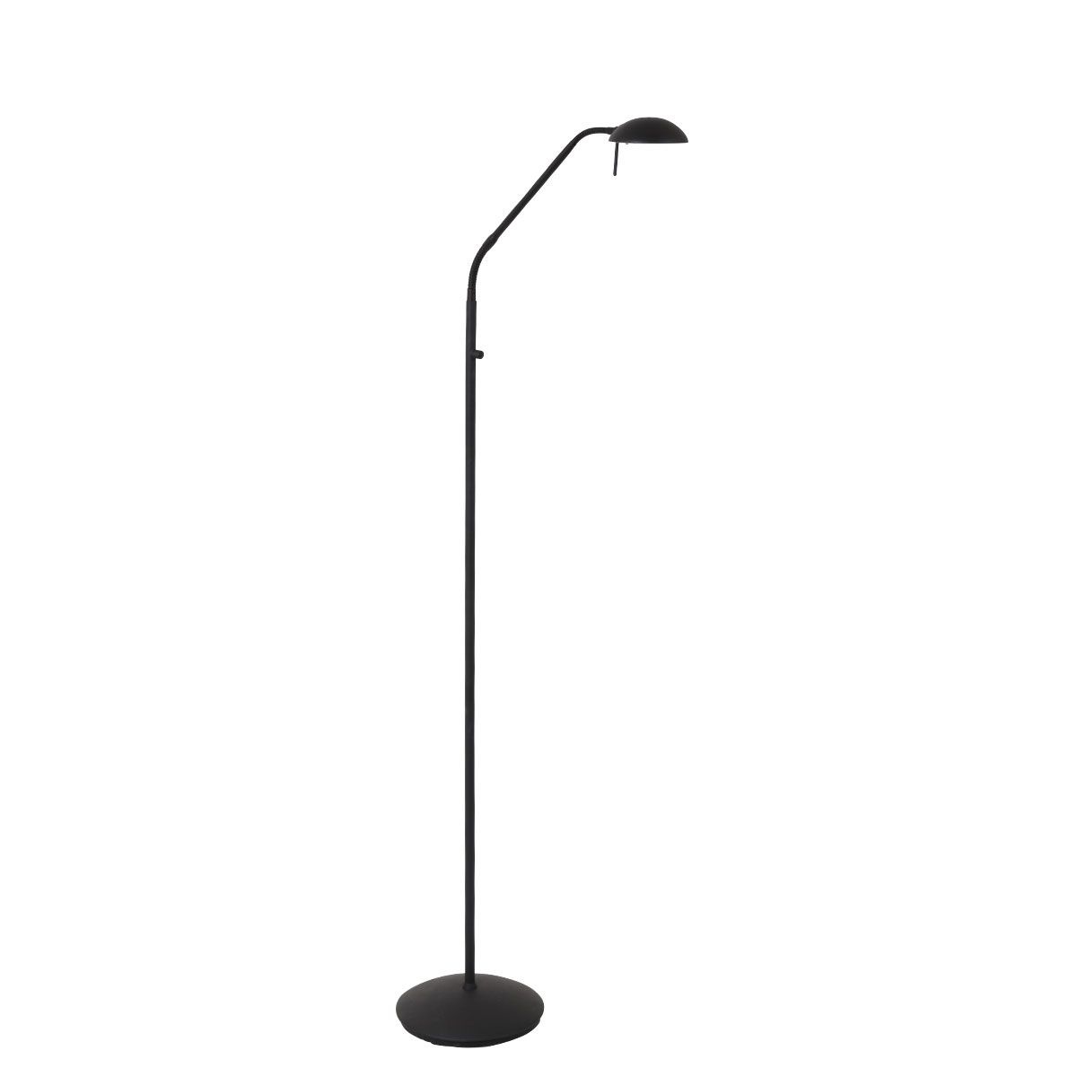 Steinhauer Zwarte leeslamp Biron met led 7501ZW