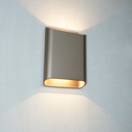 Artdelight Wandlamp Diaz Large H 20 cm champagne Artdelight Wandlamp Diaz Large H 20 cm champagne