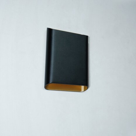 Artdelight Wandlamp Diaz Large H 20 cm zwart goud Artdelight Wandlamp Diaz Large H 20 cm zwart goud