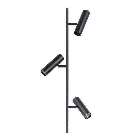 Highlight Vloerlamp Trend 3 lichts H 158 cm incl mini GU10 zwart Highlight Vloerlamp Trend 3 lichts H 158 cm incl mini GU10 zwart