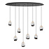Hanglamp Clear Egg ovaal 8 lichts L 100 cm helder-zwart Hanglamp Clear Egg ovaal 8 lichts L 100 cm helder-zwart