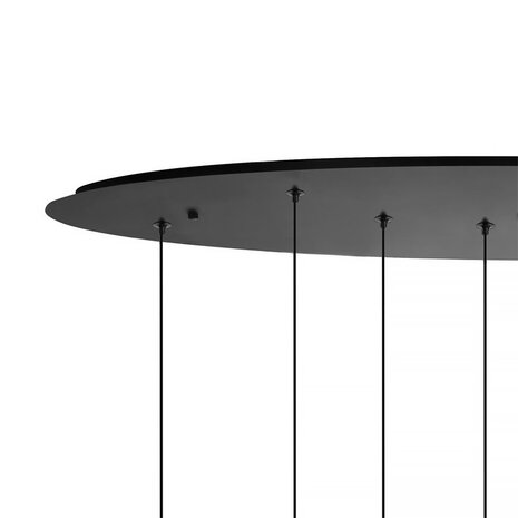 Highlight Hanglamp Clear Egg ovaal 8 lichts L 100 cm helder-zwart Highlight Hanglamp Clear Egg ovaal 8 lichts L 100 cm helder-zwart