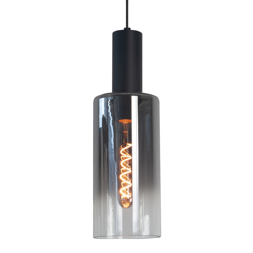 Highlight Hanglamp Perugia 3+2 lichts L 120 cm zwart rook Highlight Hanglamp Perugia 3+2 lichts L 120 cm zwart rook