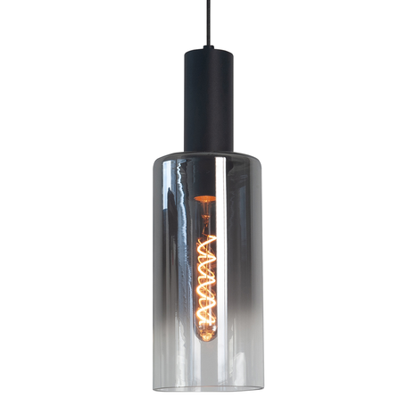 Highlight Hanglamp Perugia 3+2 lichts L 120 cm zwart rook Highlight Hanglamp Perugia 3+2 lichts L 120 cm zwart rook