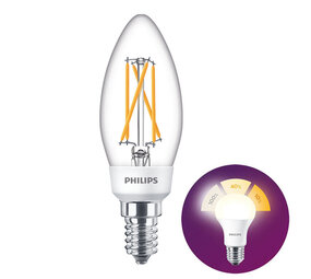 Philips LED E14 kaars 5 Watt Philips SceneSwitch filament DIM Philips LED E14 kaars 5 Watt Philips SceneSwitch filament DIM