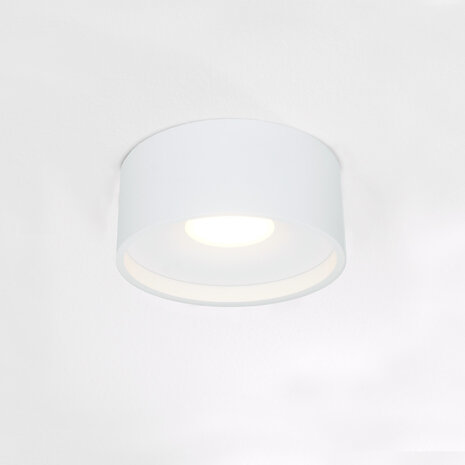 Artdelight Plafondlamp Oran  Ø 12 cm wit