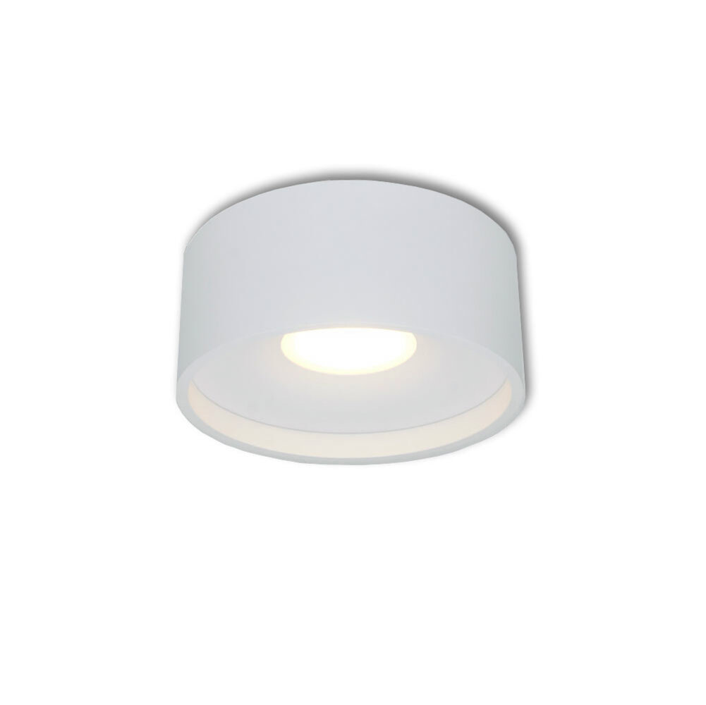 Artdelight Plafondlamp Oran  Ø 12 cm wit