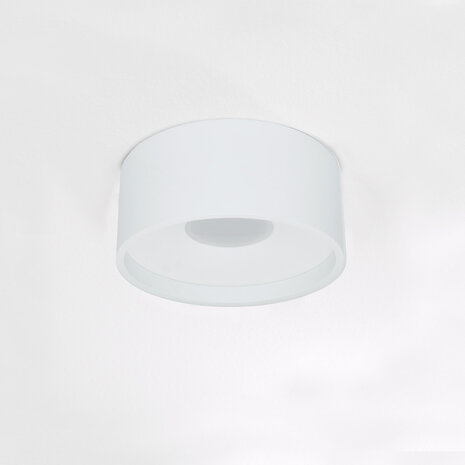 Artdelight Plafondlamp Oran  Ø 12 cm wit