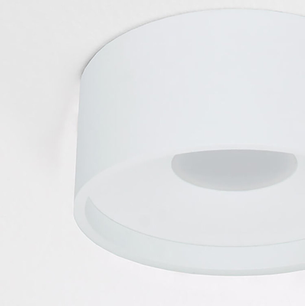 Artdelight Plafondlamp Oran  Ø 12 cm wit