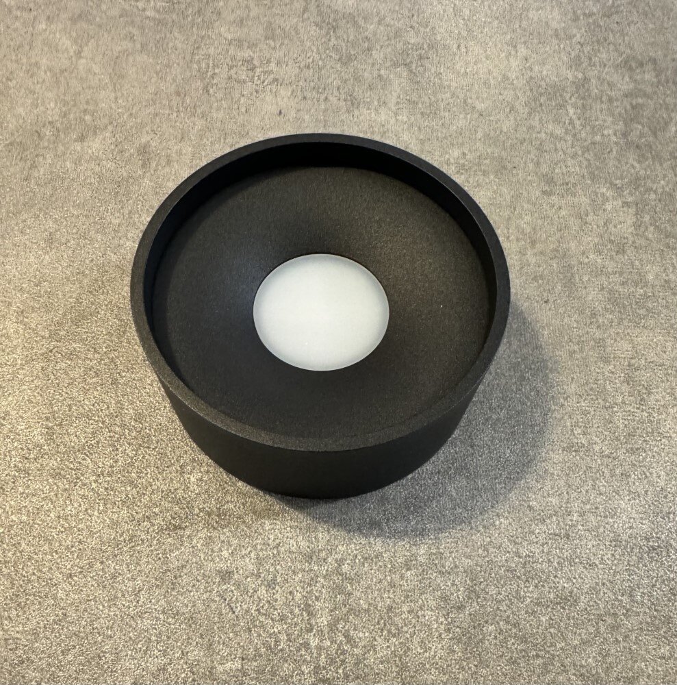 Artdelight Plafondlamp Oran  Ø 12 cm zwart