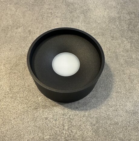 Artdelight Plafondlamp Oran  Ø 12 cm zwart