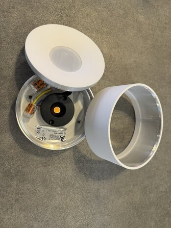 Artdelight Plafondlamp Oran  Ø 12 cm wit