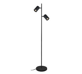 Artdelight Vloerlamp Megano 2 lichts H 150 cm zwart Artdelight Vloerlamp Megano 2 lichts H 150 cm zwart