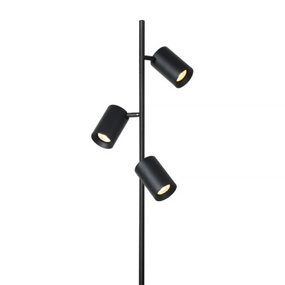Artdelight Vloerlamp Megano 3 lichts H 160 cm zwart Artdelight Vloerlamp Megano 3 lichts H 160 cm zwart