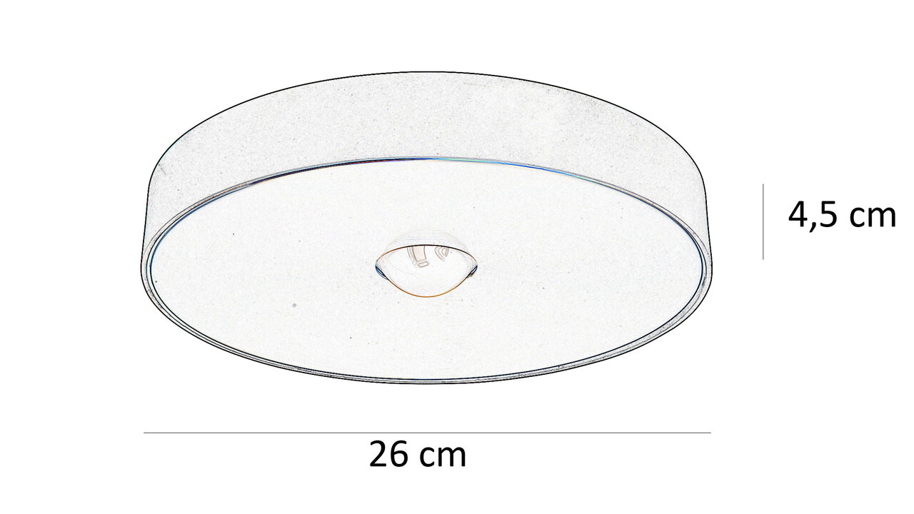 Highlight Plafondlamp Bright Ø 26 cm zwart goud Highlight Plafondlamp Bright Ø 26 cm zwart goud