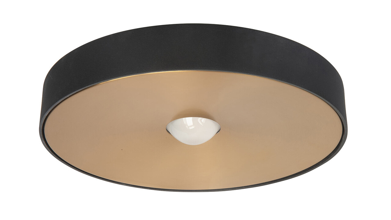 Highlight Plafondlamp Bright Ø 26 cm zwart goud Highlight Plafondlamp Bright Ø 26 cm zwart goud