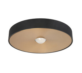 Highlight Plafondlamp Bright  Ø 26 cm zwart goud Highlight Plafondlamp Bright  Ø 26 cm zwart goud