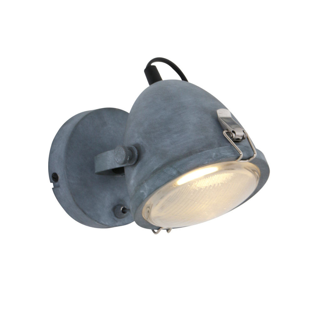 Lightning Industriele Wandlamp 1-L spot Medium Grijs