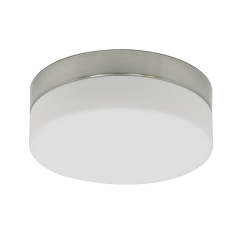 Steinhauer Plafondlamp ceiling and wall IP44 LED 1363st staal Steinhauer Plafondlamp ceiling and wall IP44 LED 1363st staal