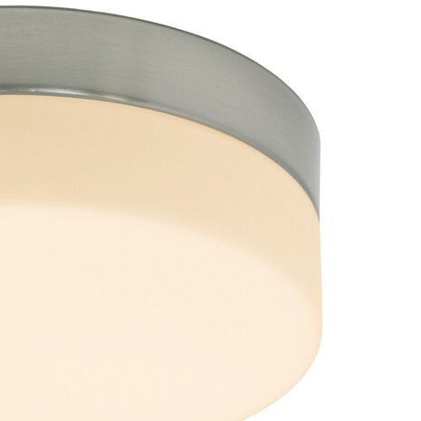 Steinhauer Plafondlamp ceiling and wall IP44 LED 1363st staal Steinhauer Plafondlamp ceiling and wall IP44 LED 1363st staal