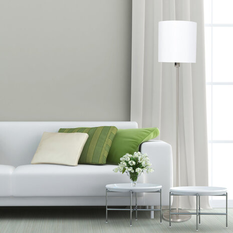 Mexlite Vloerlamp noor 1564st staal Mexlite Vloerlamp noor 1564st staal