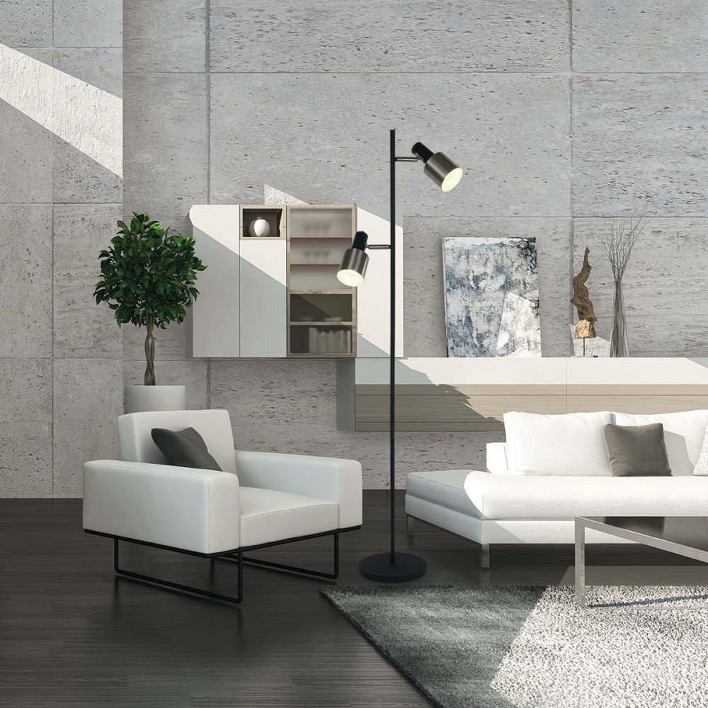 Anne Light & home Vloerlamp fjorgard 1702zw zwart