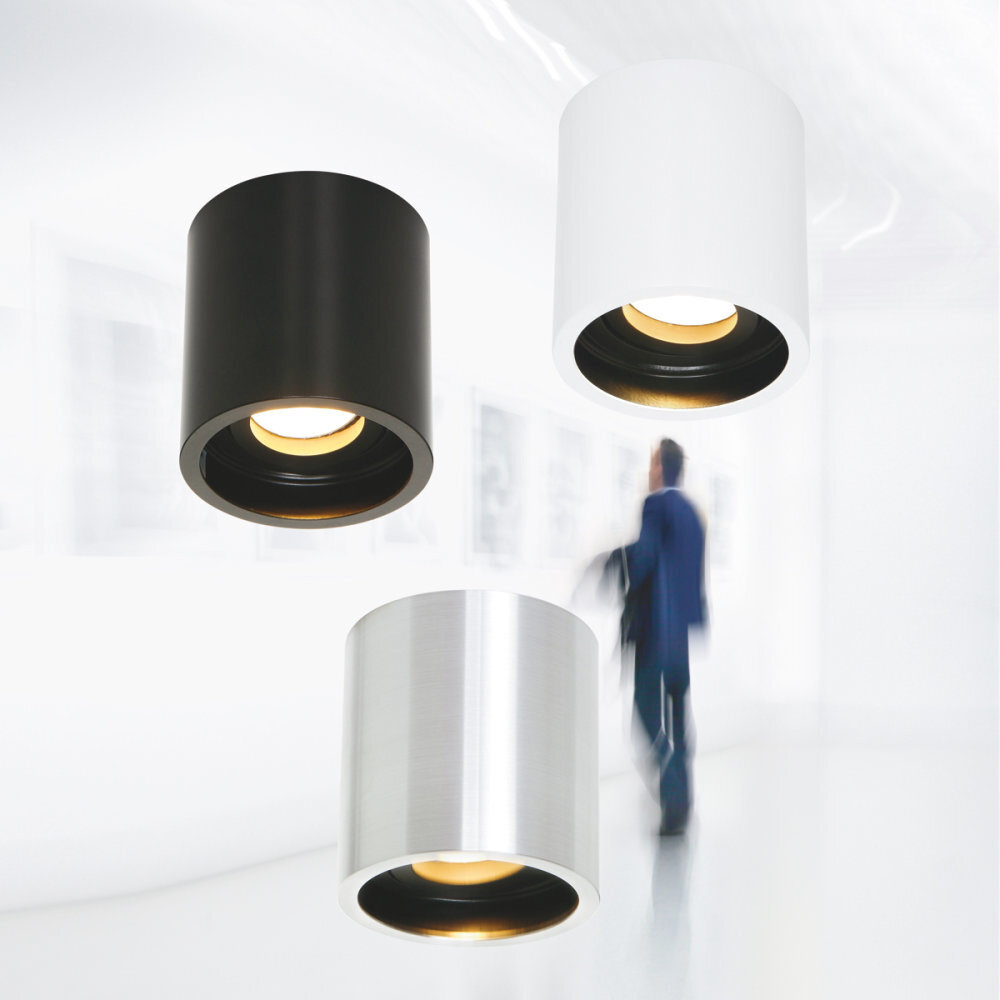 Steinhauer Spot Pélite opbouwspot 1731st staal Steinhauer Spot Pélite opbouwspot 1731st staal