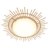 Anne Light & home Plafondlamp Aura Ø 50 Bamboe - wit Anne Light & home Plafondlamp Aura Ø 50 Bamboe - wit