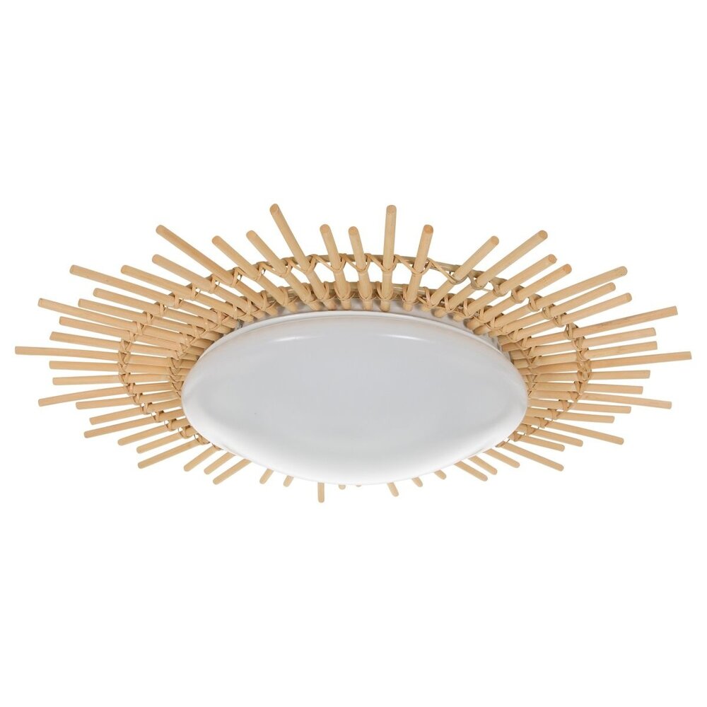 Anne Light & home Plafondlamp Aura Ø 50 Bamboe - wit Anne Light & home Plafondlamp Aura Ø 50 Bamboe - wit