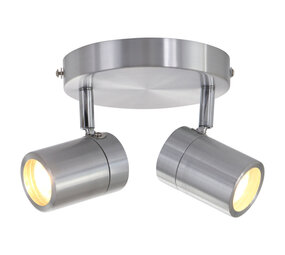 Mexlite Spot upround IP44 LED 2487st staal Mexlite Spot upround IP44 LED 2487st staal
