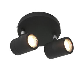 Mexlite Spot upround IP44 LED 2487zw zwart Mexlite Spot upround IP44 LED 2487zw zwart