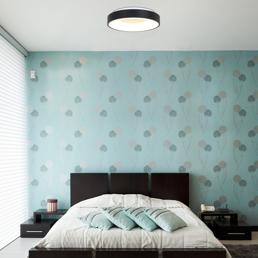 Steinhauer Plafondlamp Ringlede Ø 48 cm 2563 zwart Steinhauer Plafondlamp Ringlede Ø 48 cm 2563 zwart